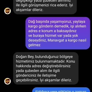 UPS Şirketi Getirmesi Gereken Ürünü Getirmiyor.