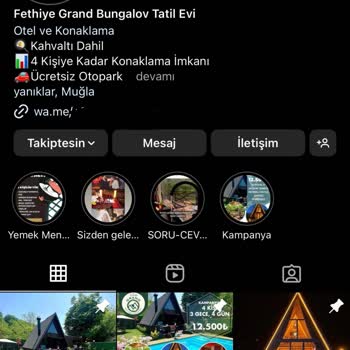 Fethiyebungalovs (Instagram) Oyunu!