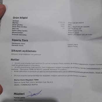 Omix Aldığım Telefon Bozuk Çıktı