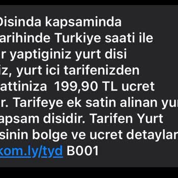 Türk Telekom Yurt Dışında SMS Gelmiyor...
