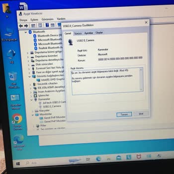 Lenovo Bilgisayar Kamera Hata Veriyor