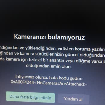 Lenovo Bilgisayar Kamera Hata Veriyor