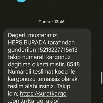 Sürat Kargo Kargom Hala Teslim Edilmedi