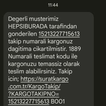 Sürat Kargo Kargom Hala Teslim Edilmedi