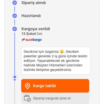 Sürat Kargo Kargom Hala Teslim Edilmedi