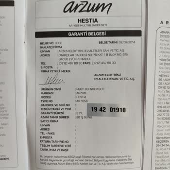 Arzum Garantisi Olan Ürünü Para Verince Tamir Ettiler