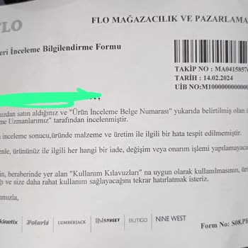 FLO Ayakkabı FLO Hatalı Ürün