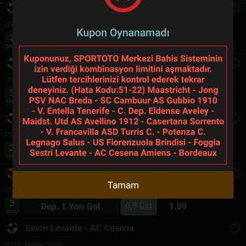 Nesine Hata Sorunu Çözüm