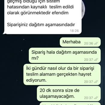 Mopaş Hipermarket 24 Saatte Ödemesi Alınan Siparişi Teslim Edemeyen Market
