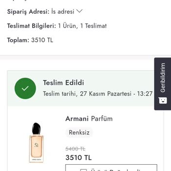 Boyner'den Aldığım Armani Si Parfüm Kokmuyor Sahte!