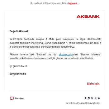 Akbank ATM De Sıkışan Para Konusunda Sınıfta Kaldı