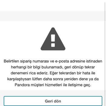 Pandora Mücevher Pandora İade Sorunu