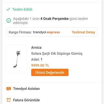 Trendyol Isdegrup Arnica Dikey Hatalı Gönderim