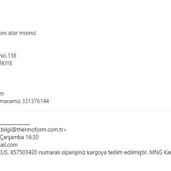Thermoform Fatura Vermiyor Ya Da Ulaştıramıyor