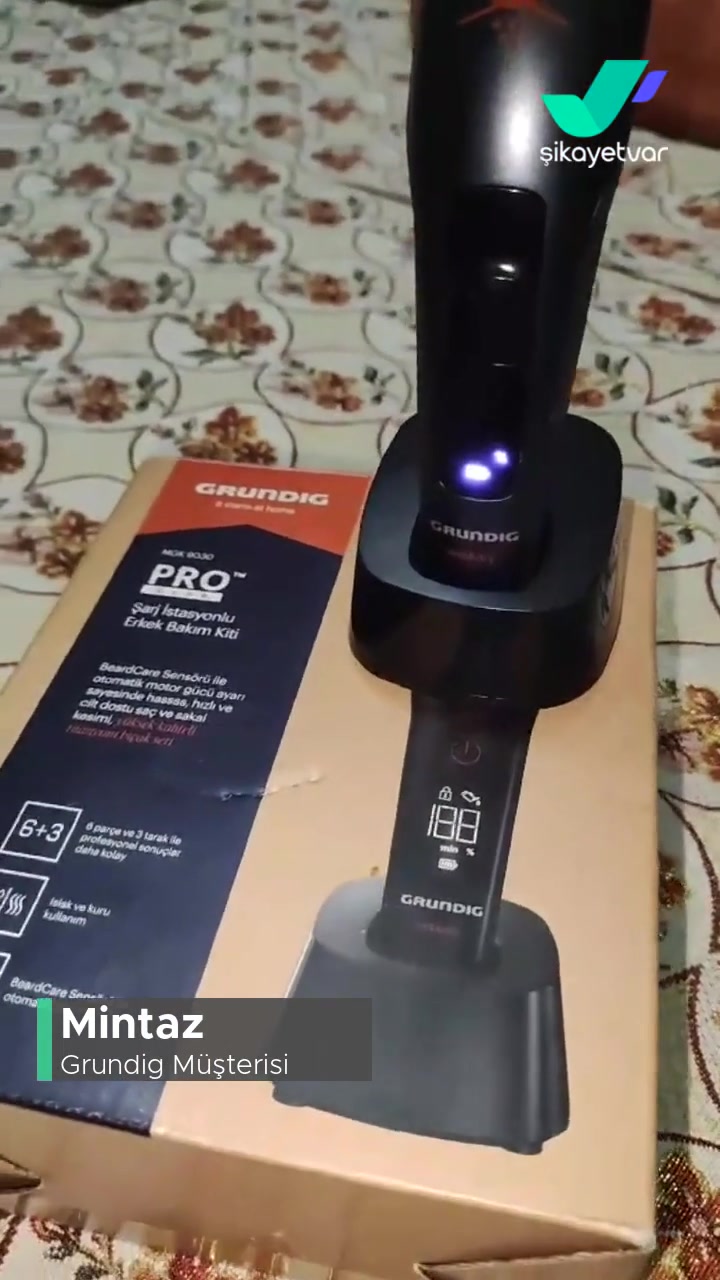 Grundig Tıraş Makinesi Şarjdan Sonra Bu Şekilde Çalışmıyor! videonun kapak resmi
