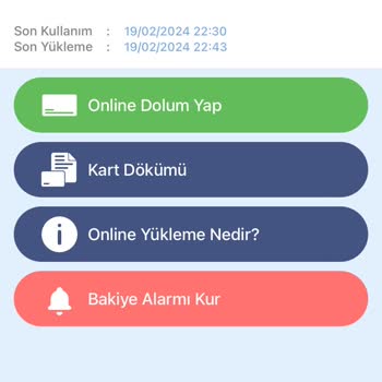 e-komobil Kent Karta Para Girişinin Dökümde Gözükmesi Ama Para Girişi Olmaması