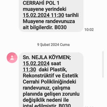 Tekirdağ Dr. İsmail Fehmi Cumalıoğlu Şehir Hastanesi Randevu İptalleri Ve Hastane Süreçleri