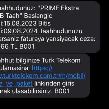 Türk Telekom Prime Haklarım Taahhütte Rağmen İptal Edildi!