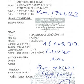 Atiker Ve Güzen Oto Gaz Paramı Aldığı Halde Sorunumu Çözmediler