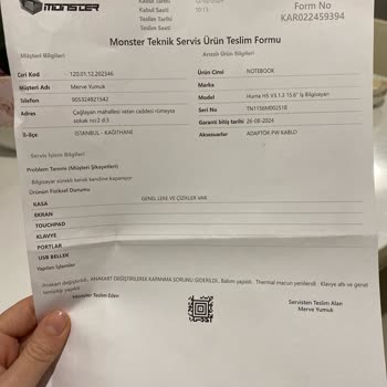 Monster Bilgisayar Açıp Kapanma Servis Sorunu Çözdüm Diyor Çözmüyor