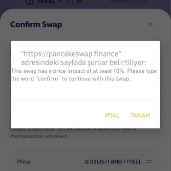 PancakeSwap Pixel Coin Mağduriyet