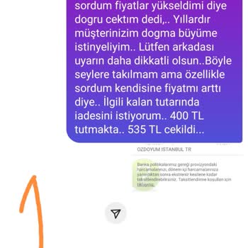 Öz Doydum Kebap İstinye Müşteriye Davranış Hk.