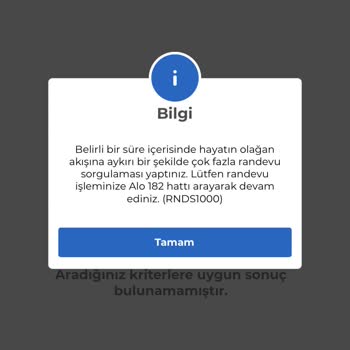 MHRS (Merkezi Hekim Randevu Sistemi) Acil Lütfen Yardımcı Olun