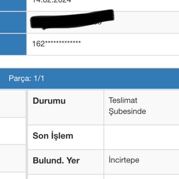 Sürat Kargo İncirtepe Şubesi Günlerdir Gelmeyen Kargo