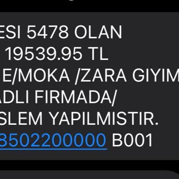 E/ Moka Zara Bilgim Dışında Kredi Kartı Çekimi!