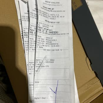 SuperStep Kalitesiz Ürün Ve Reddedilen İnceleme Talebi