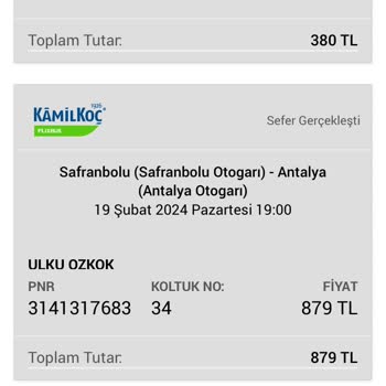 Kamil Koç Yolculuktaki Umursamazlık Seviyesi