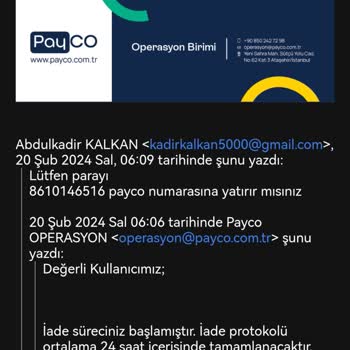 Payco İle İade Sorunu
