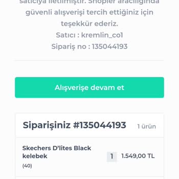 Kremlin. Co Sayfasından Alınan Ürünle Alakalı Cayma Talebi