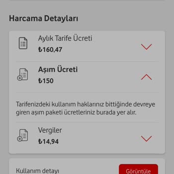 Vodafone Yüksek Fatura Sürprizi Ve İnternet Aşımı Sorunu