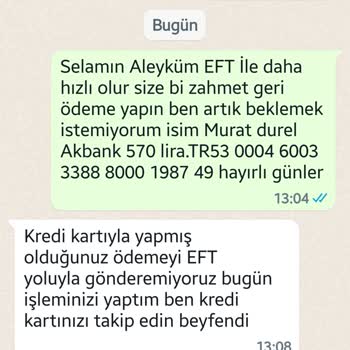 BRN Motor Paramın İadesini Yapmıyor