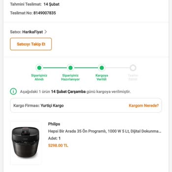 HarikaFiyat Kargom İptal Edildi, Ücret İadesi Yapılmadı!