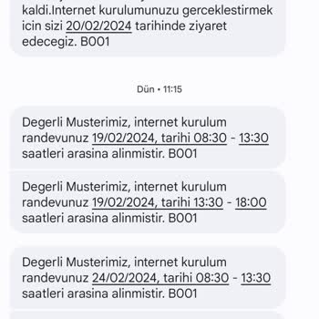 Türk Telekom İnternet Bağlamaya Gelememe