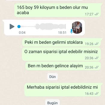 Bilge Kırıktaş Hatalı Siparişte İade Ve Değişim Sorunu