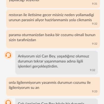 Trendyol Yemek Ücret İadesi Yapmıyor