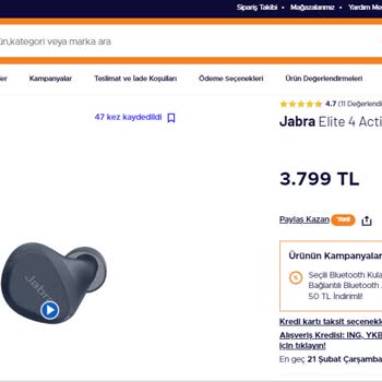 Jabra Ve Teknosa Ürün Değişimi Yerine Paranın Yarısını Ödemeyi İstedi