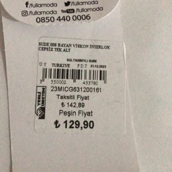 Fullamoda ! Kasa Arkası Sorumlu Kişinin Müşteriye Karşı Yapılan Terbiyesizliği!