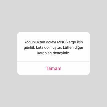 MNG Kargo Yoğunluk Var Uyarısı