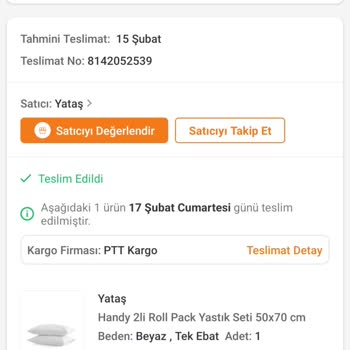 Yataş Mağazasından Aldığım Kargo PTT Kargo Tarafından Kayıp Edildi.