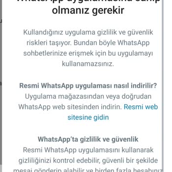 WhatsApp Resmi Uygulama