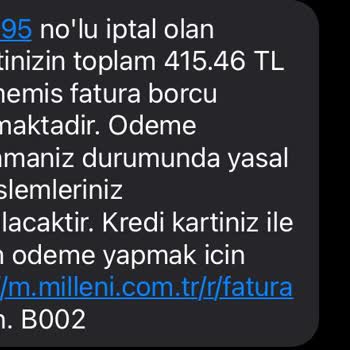 Millenicom İptal Edilen Üyelik İçin Fatura Çıkarıyor