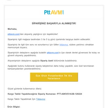 PttAVM Ürün Kargoya Verilmiyor!