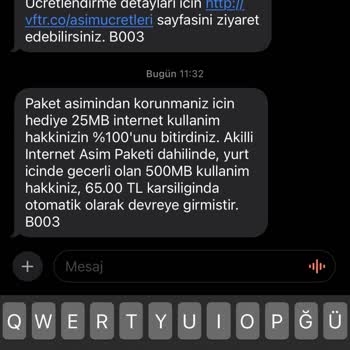 Vodafone İnternetim Varken Ek Paket Tanımlıyor!