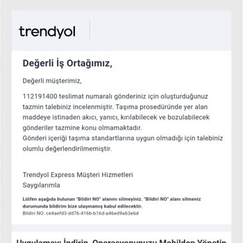 Dolap Ve Trendyol Express Ürünümü Çöp Etti
