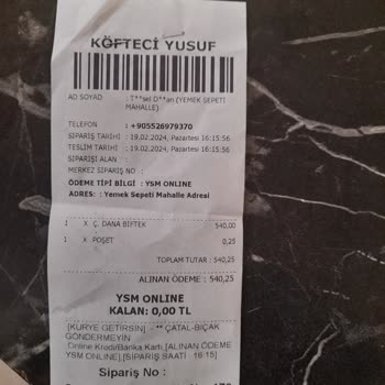 Köfteci Yusuf Et Yerine Yağ Gönderdi
