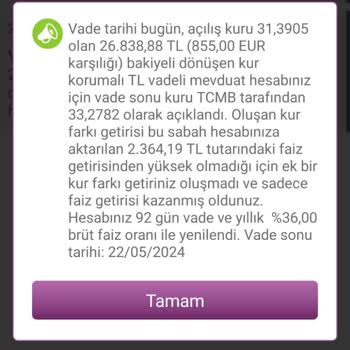 Enpara Vade Sonu Kur Farkı Mağduriyeti